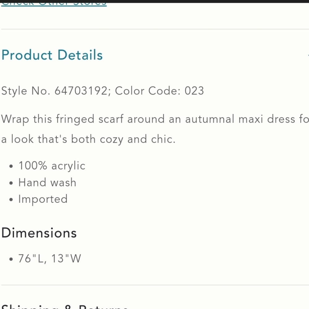 Anthropologie Cozy Fringed Scarf - camel - Picture 6 of 9